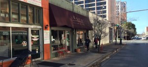 Lucy's store front on University Blvd. right in the middle of the UAB medical center campus.