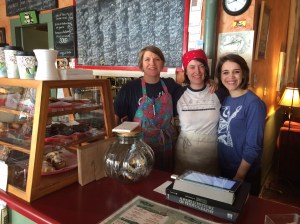 That's Lucy on the left, with Claire (m) and Mirela (rt.).