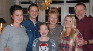 The author (that's Drexel on the right in the red shirt) with his step-family-to-be.