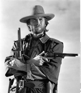 Clint Eastwood as "The Outlaw Josey Wales"